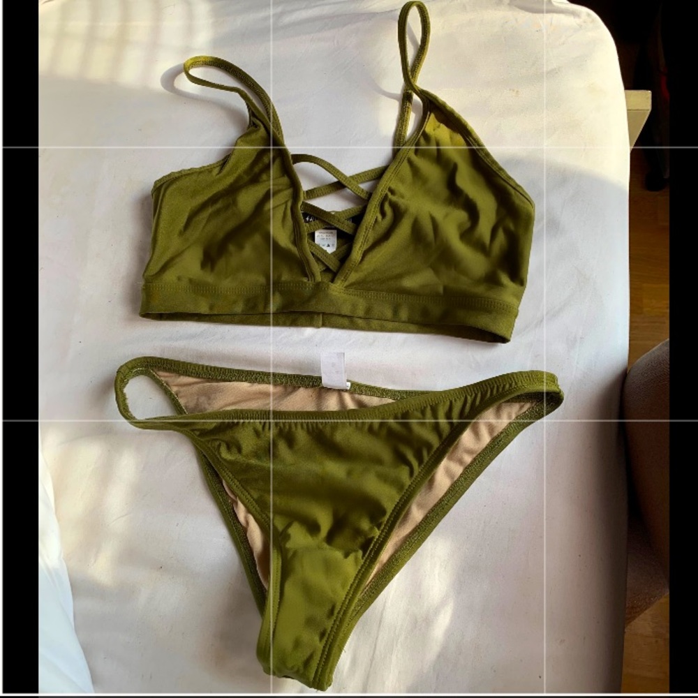 Fashion Nova Olive Green Bikini